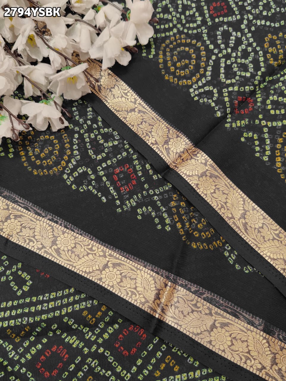 By Bandhani Saree With Casual wear