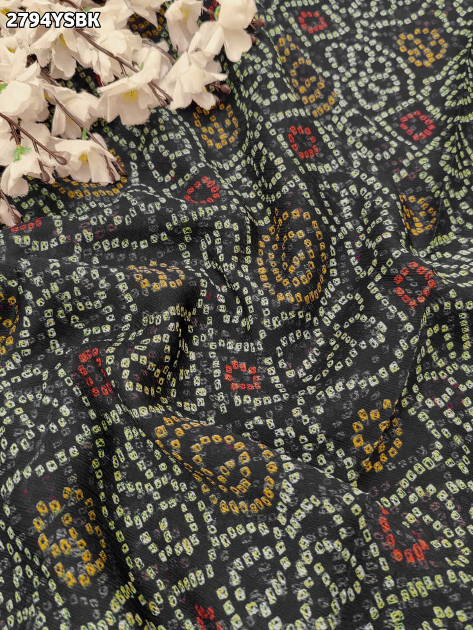 By Bandhani Saree With Casual wear