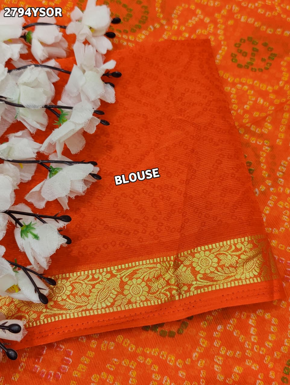 By Bandhani Saree With Casual wear