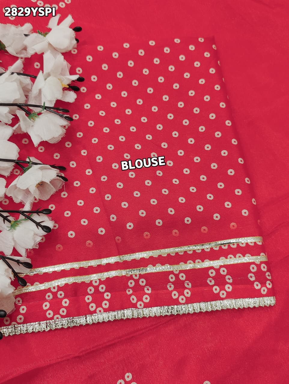 By Gaji Bandhani Saree With WeddingWear
