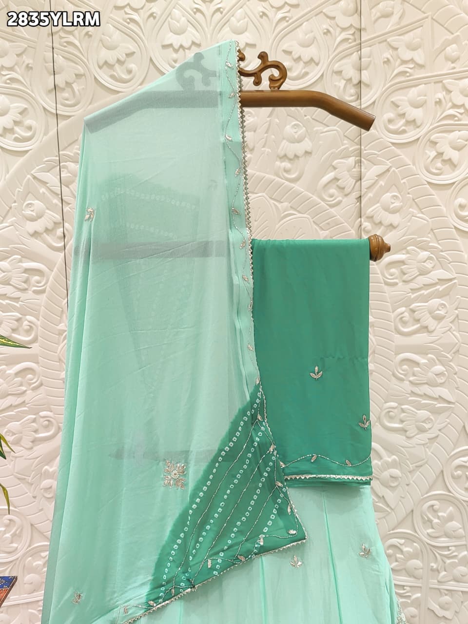 By Leheriya Lehenga With Traditional wear