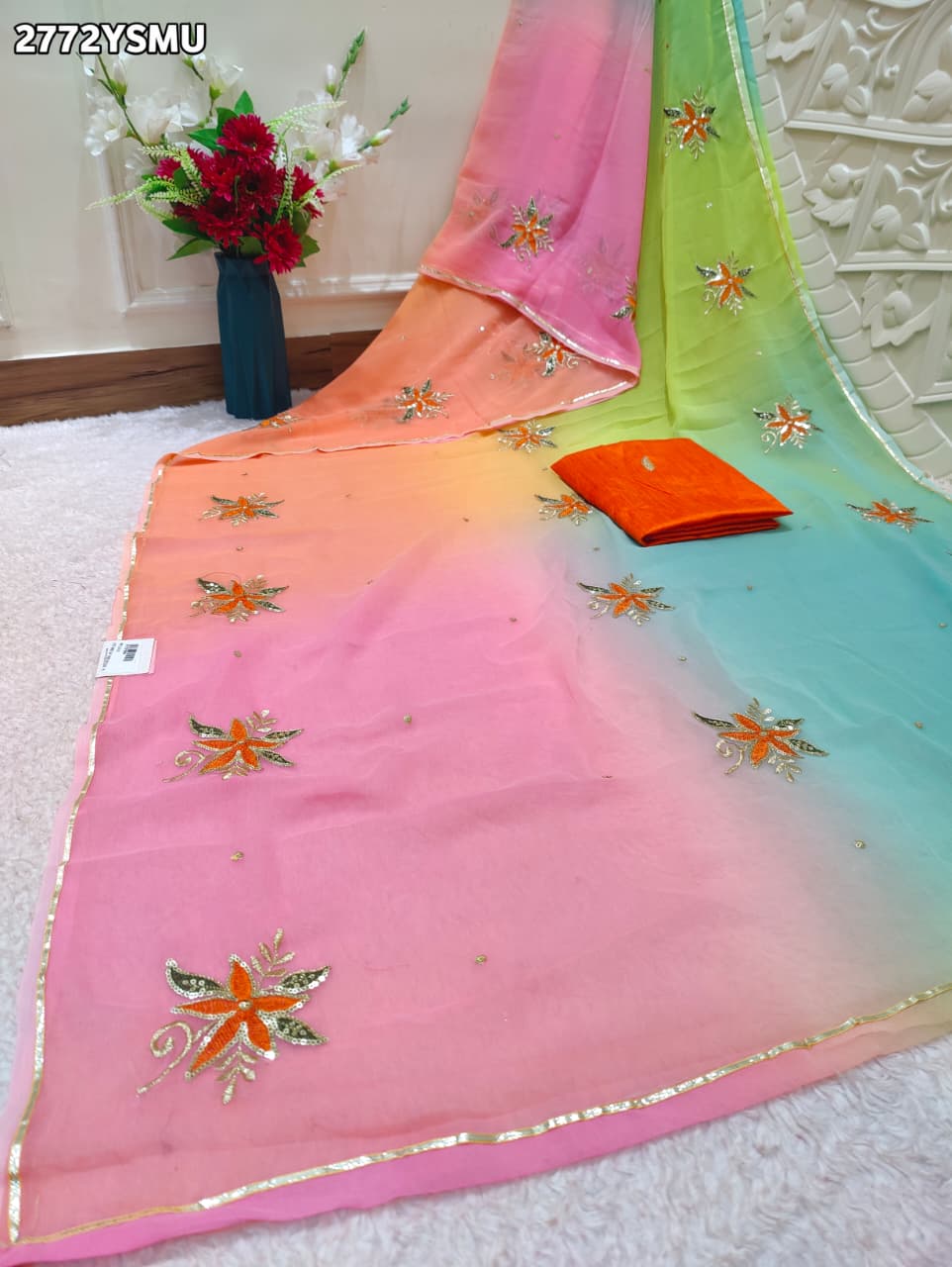 By Rajwari Saree WIth Festive Wear