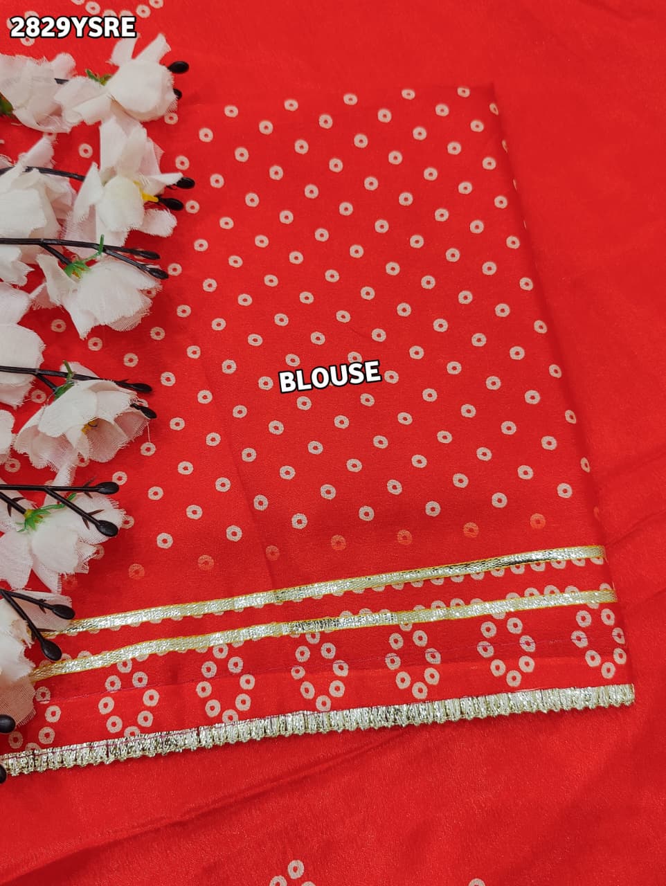 By Gaji Bandhani Saree With WeddingWear