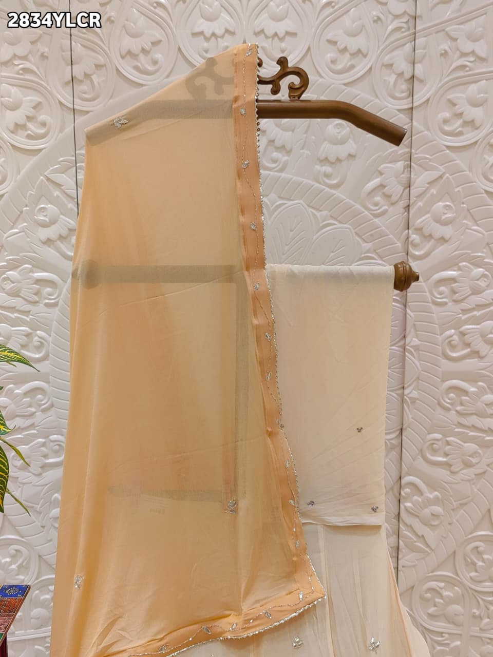 By Traditional Lehenga With Cutdana Work