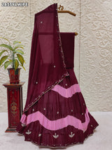 By Traditional Lehenga With Cutdana Work