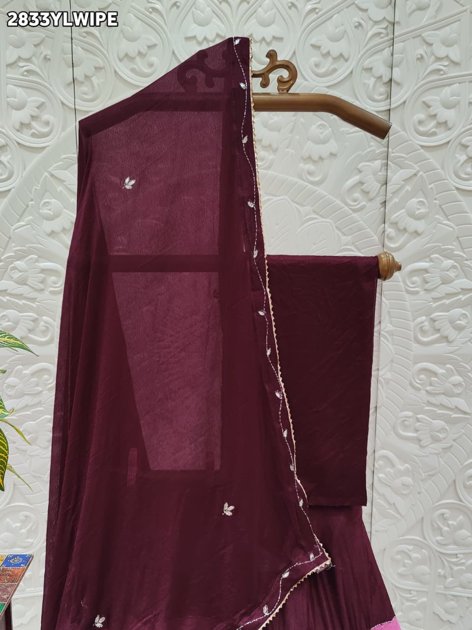 By Traditional Lehenga With Cutdana Work
