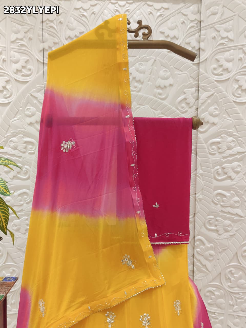 By Traditional Lehenga With Cutdana Work