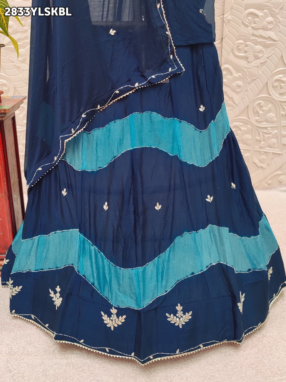 By Traditional Lehenga With Cutdana Work