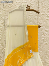 By Bandhani Lehenga With Traditional Wear