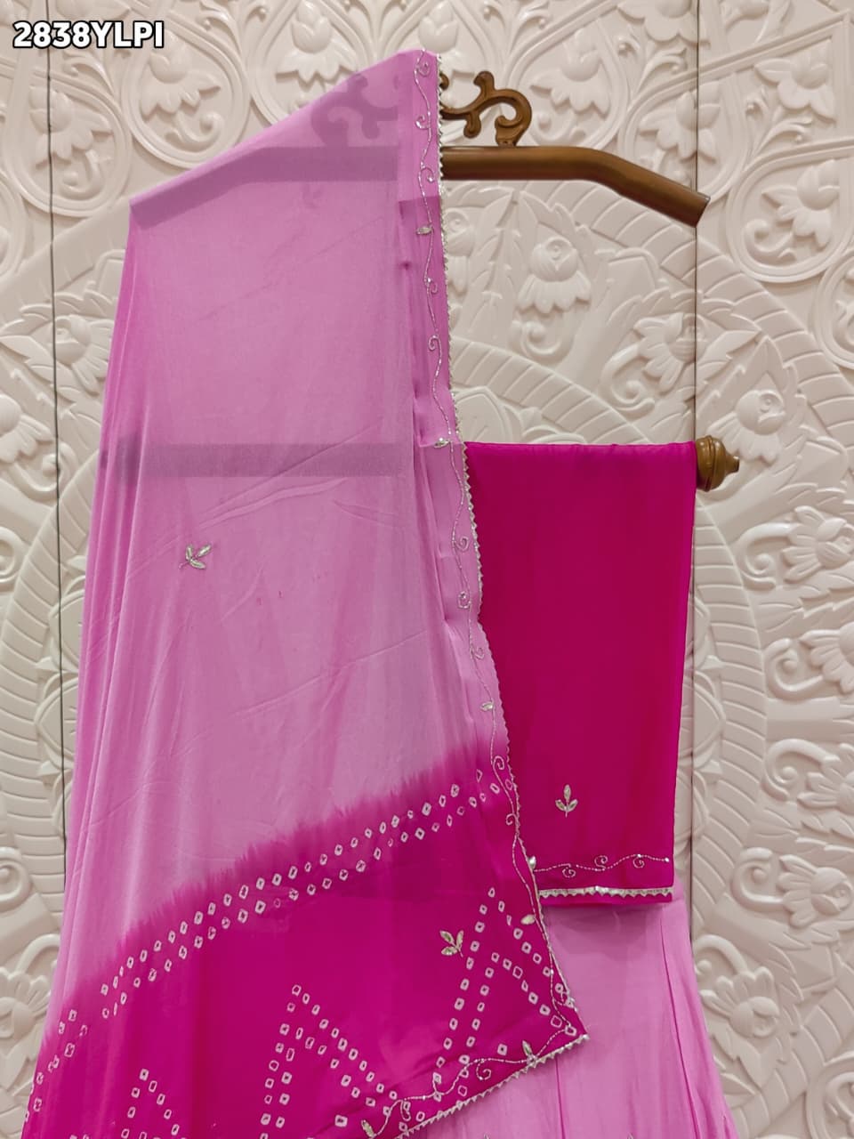By Bandhani Lehenga With Traditional Wear