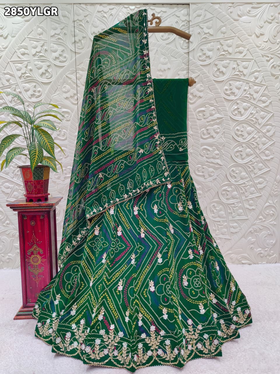 By Jaipuri Chunri Lehenga With Traditional Wear