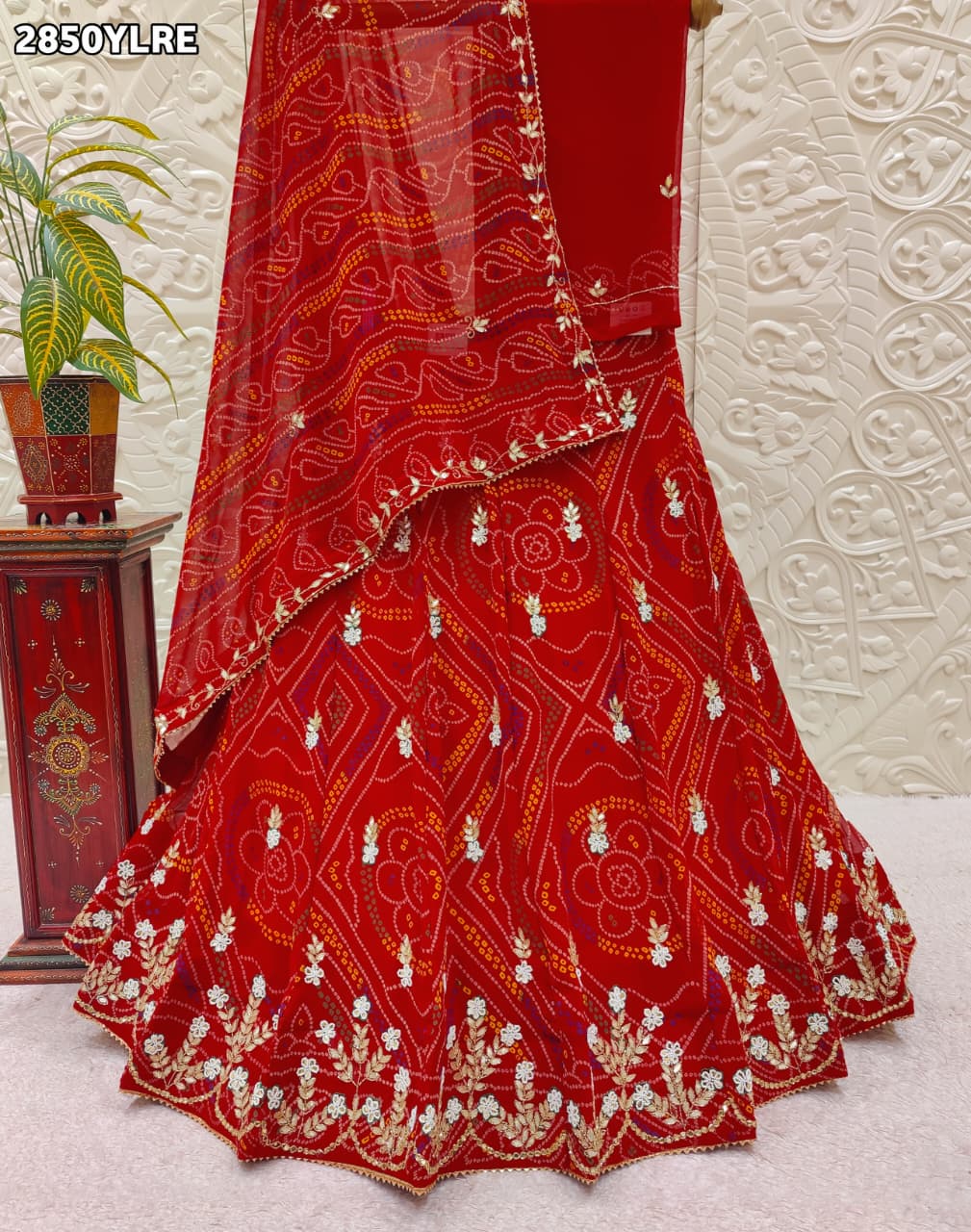 By Jaipuri Chunri Lehenga With Traditional Wear