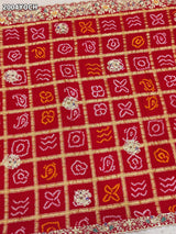 KcPc NewRajasthani Gaji Silk Ghatchola Bandhani Style Zardoji Work ChunriMNL