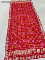 By Bandhani Saree With Traditional Wear