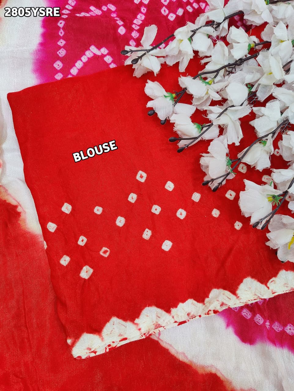 By Bandhani Saree With Festive Wear