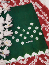 By Bandhani Saree With Festive Wear