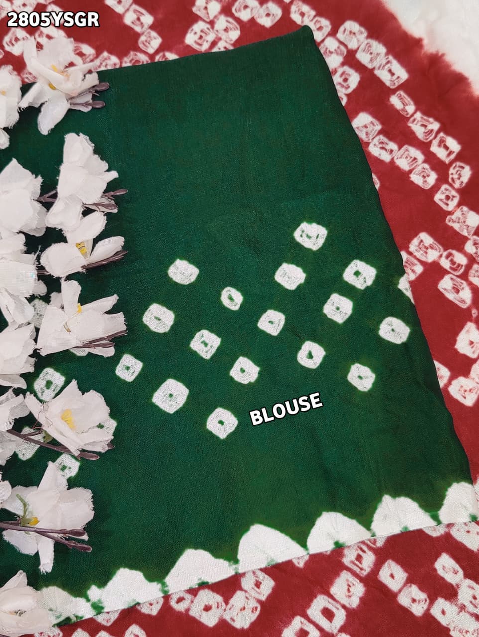 By Bandhani Saree With Festive Wear