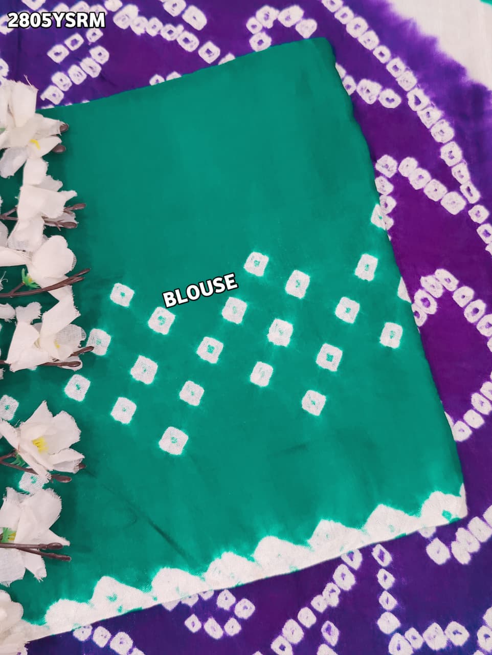 By Bandhani Saree With Festive Wear