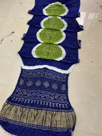 By Bandhani Saree With Festive Wear