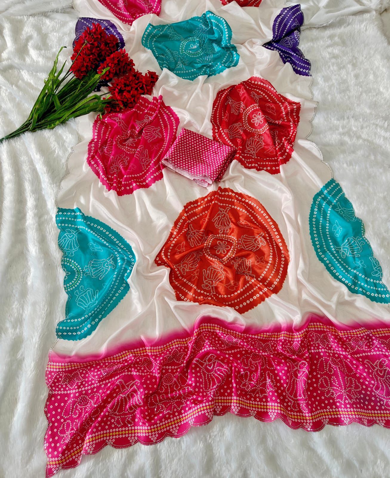 By Bandhani Saree