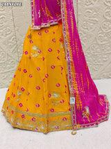 By Shibori Bhandej Lehenga With Traditional wear