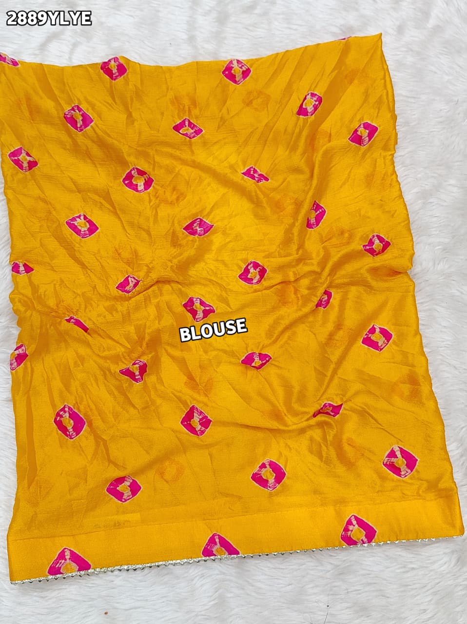By Shibori Bhandej Lehenga With Traditional wear