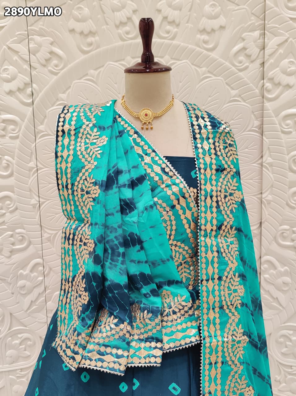 By Bandhani Lehenga With Traditional Wear