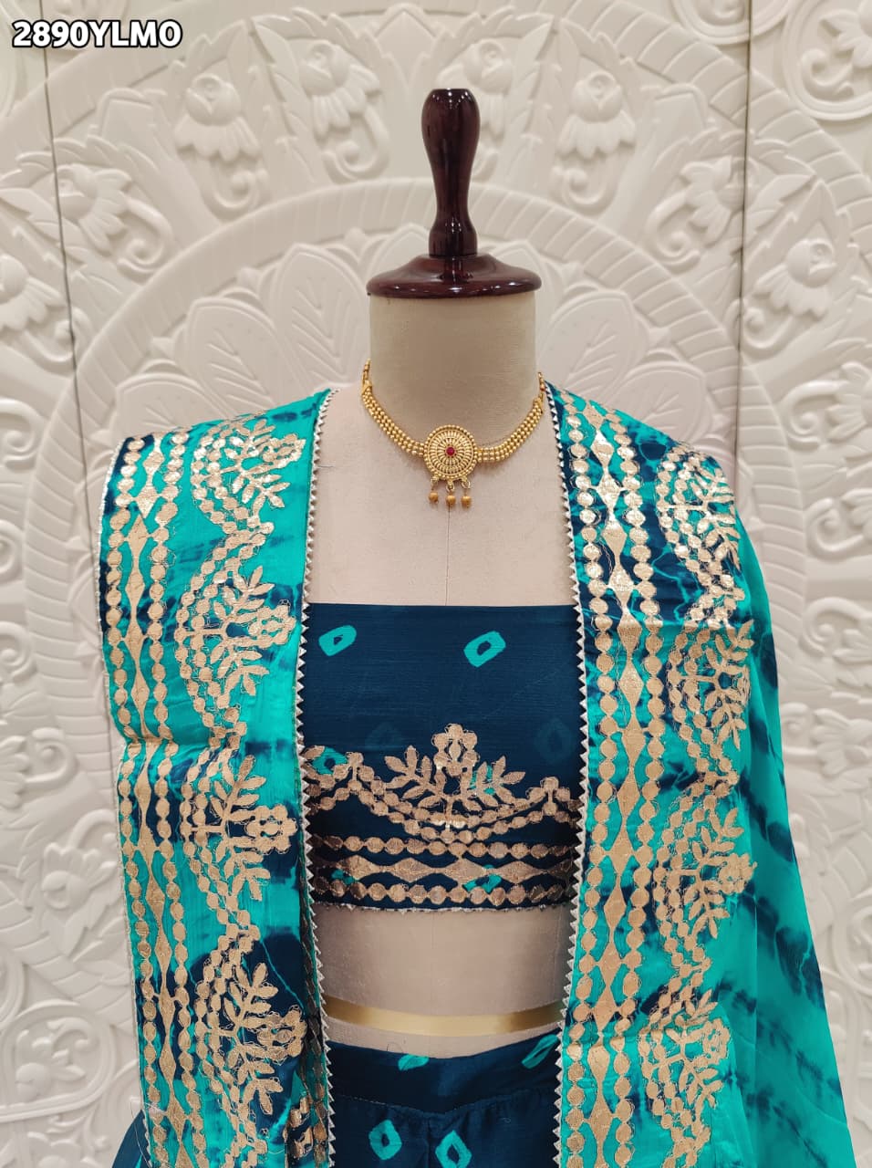 By Bandhani Lehenga With Traditional Wear