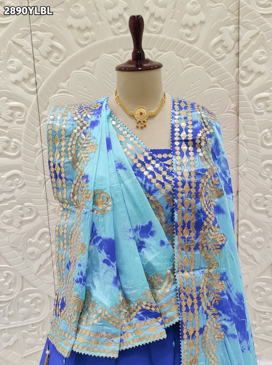 By Bandhani Lehenga With Traditional Wear