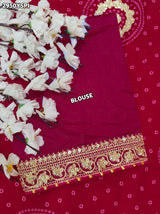 Buy Bandhani Saree With Wedding Wear Kcpc