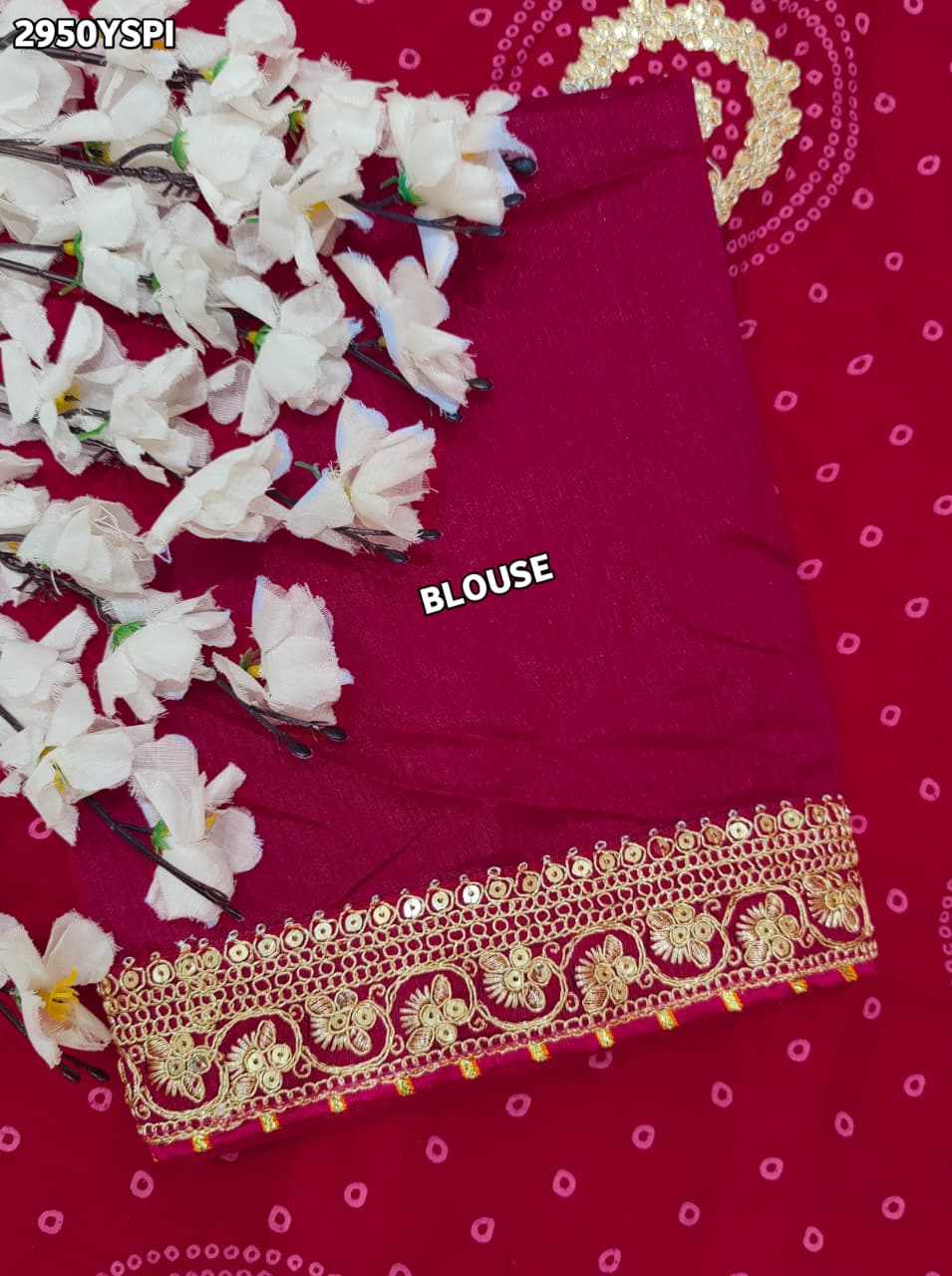 Buy Bandhani Saree With Wedding Wear Kcpc