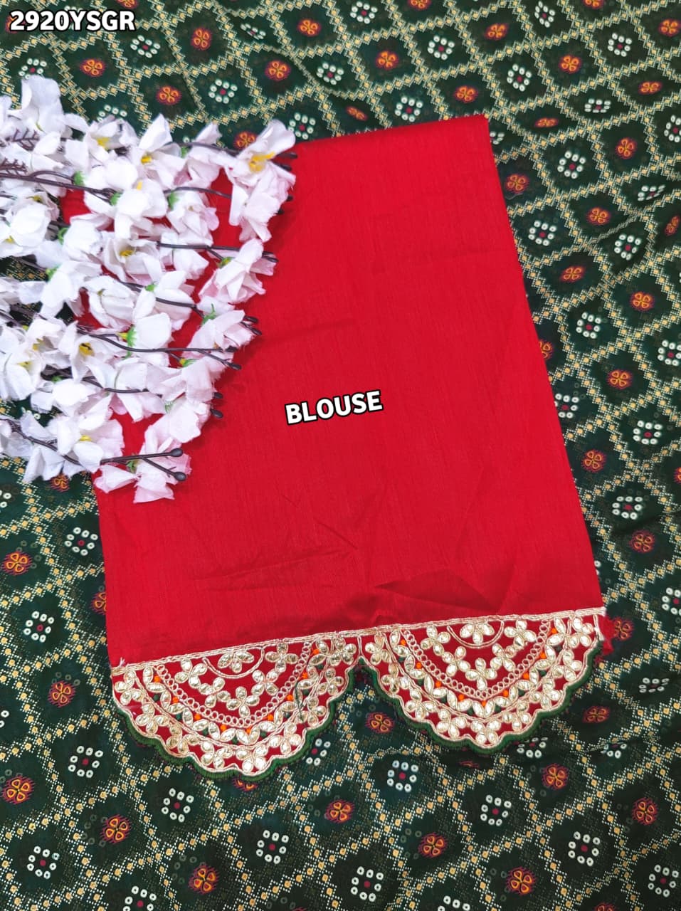 By Bandhani Saree With Festive Wear