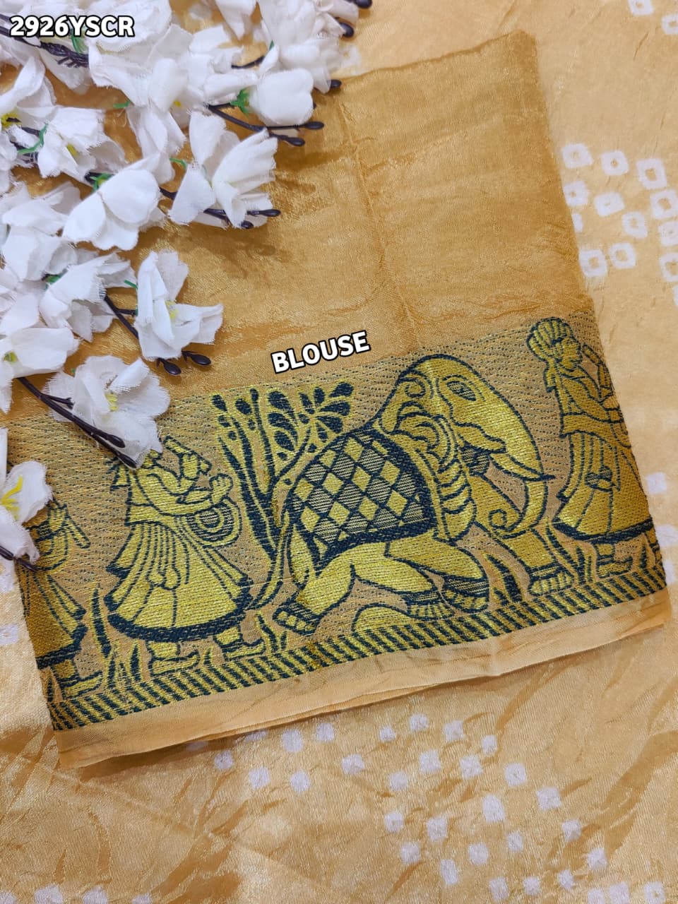 By Bandhani Saree With Festive Wear