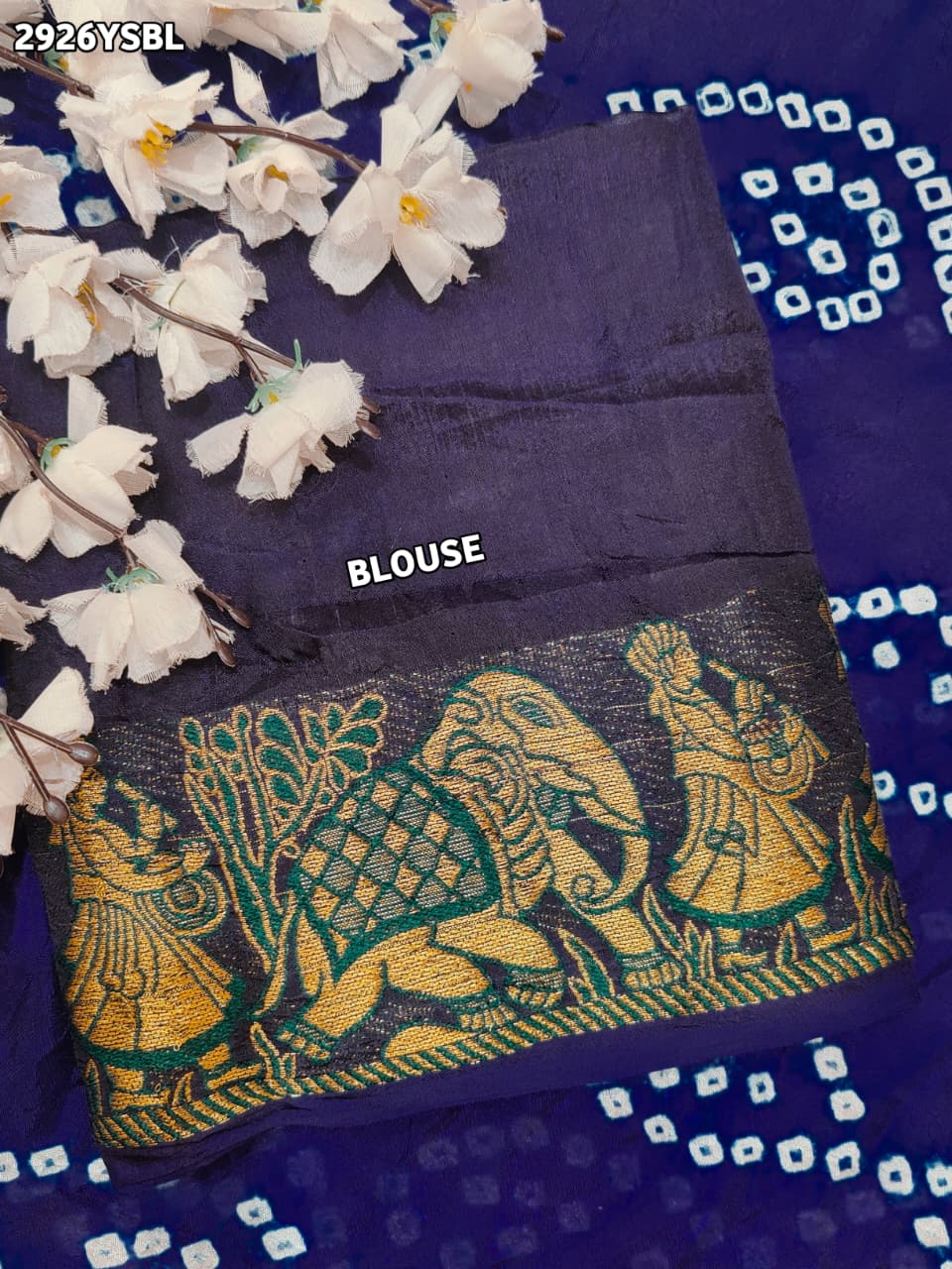 By Bandhani Saree With Festive Wear