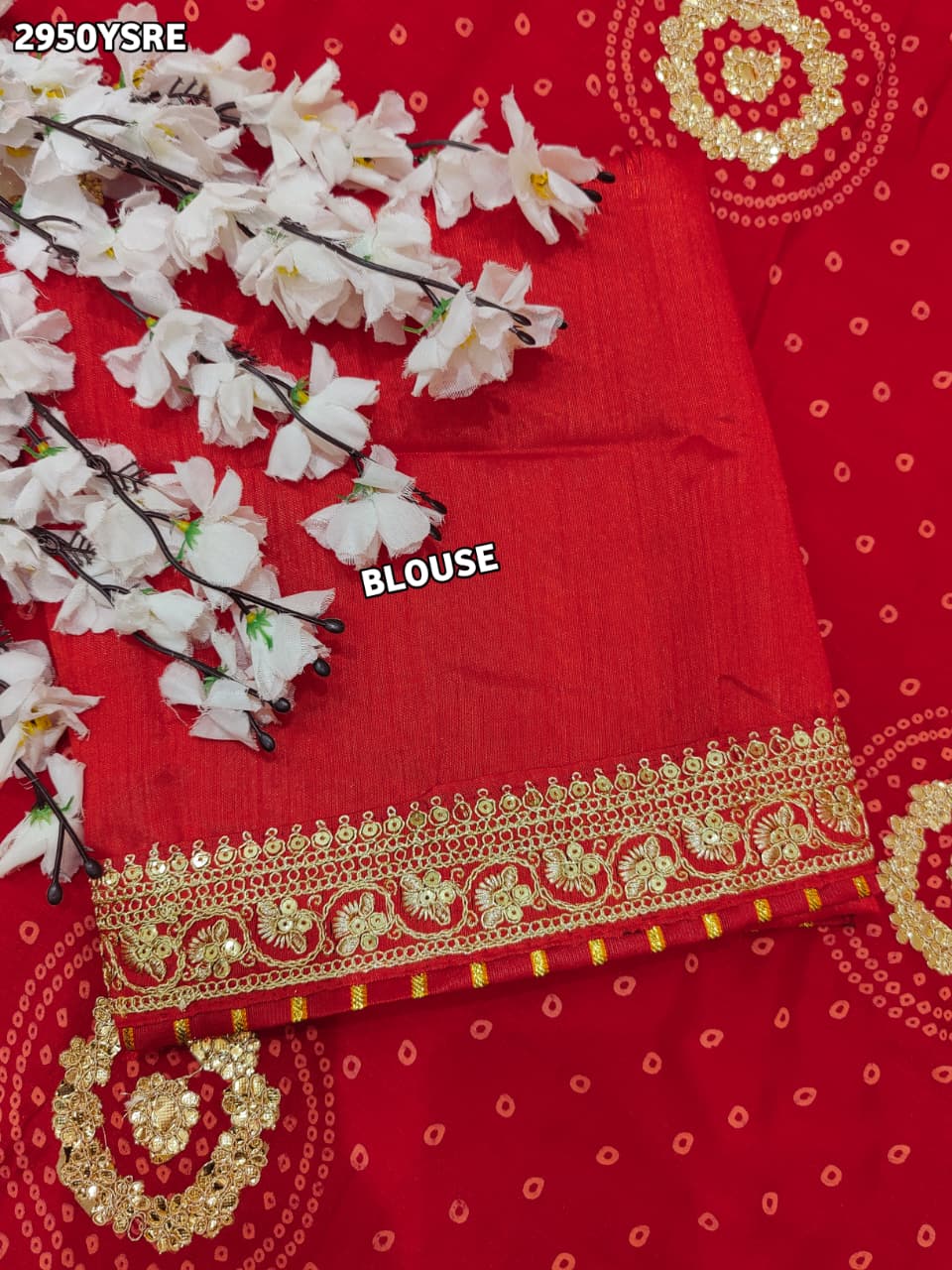 By Bandhani Saree With Wedding Wear