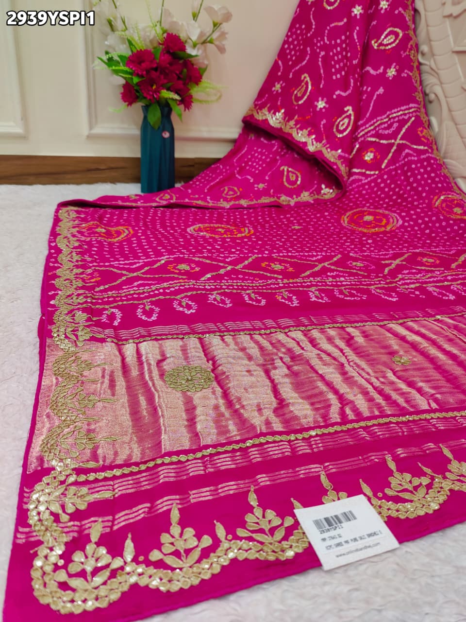 By BandhaniSaree With Traditional Wear