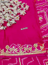 By BandhaniSaree With Traditional Wear
