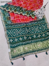 By Bandhani Saree With Wedding Wear