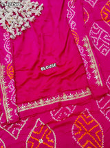 Gaji Silk Saree with Gota Patti work