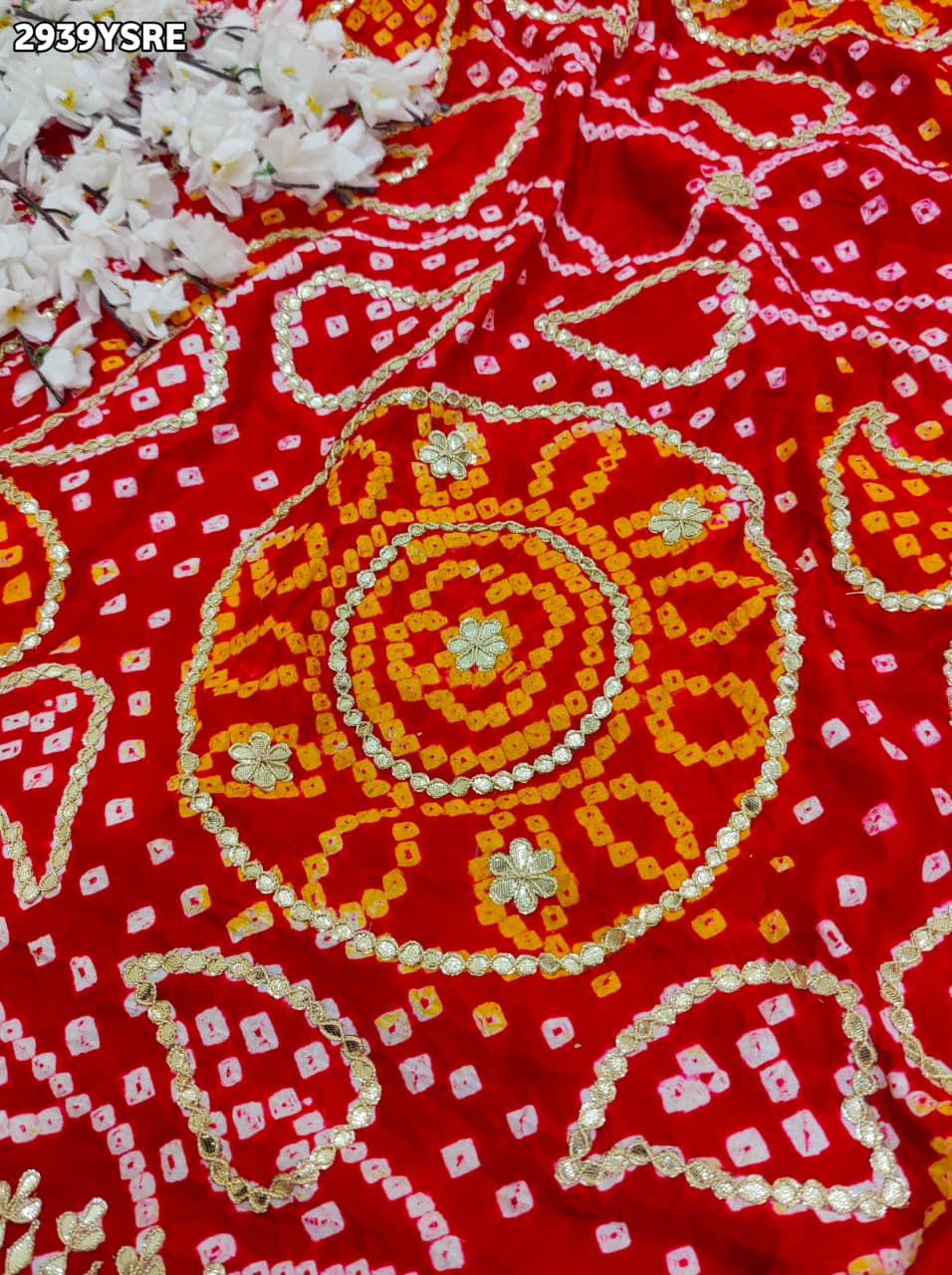 By BandhaniSaree With Traditional Wear