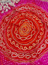 By Bandhani Saree With Traditional Wear
