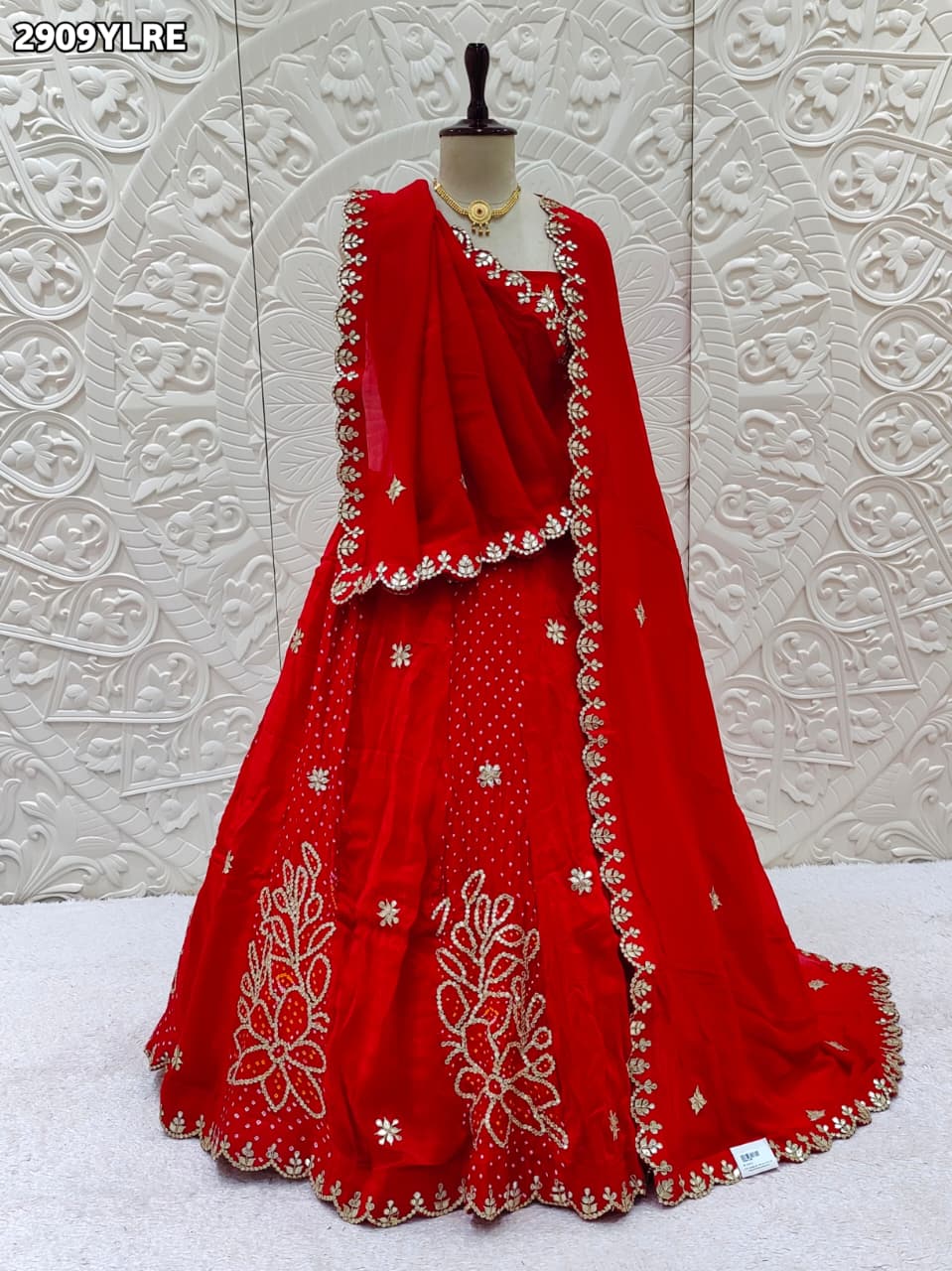 By Bandhani Lehenga With Traditional Wear