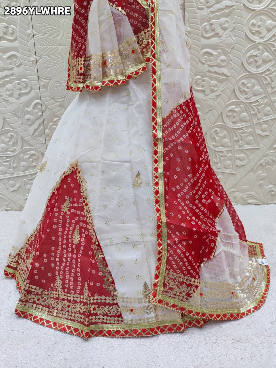 By Bandhani Lehenga With Traditional Wear