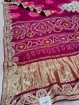 By Bandhani Saree With Wedding Wear
