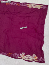 By Bandhani Saree With Wedding Wear