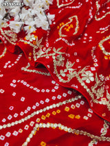 By BandhaniSaree With Traditional Wear