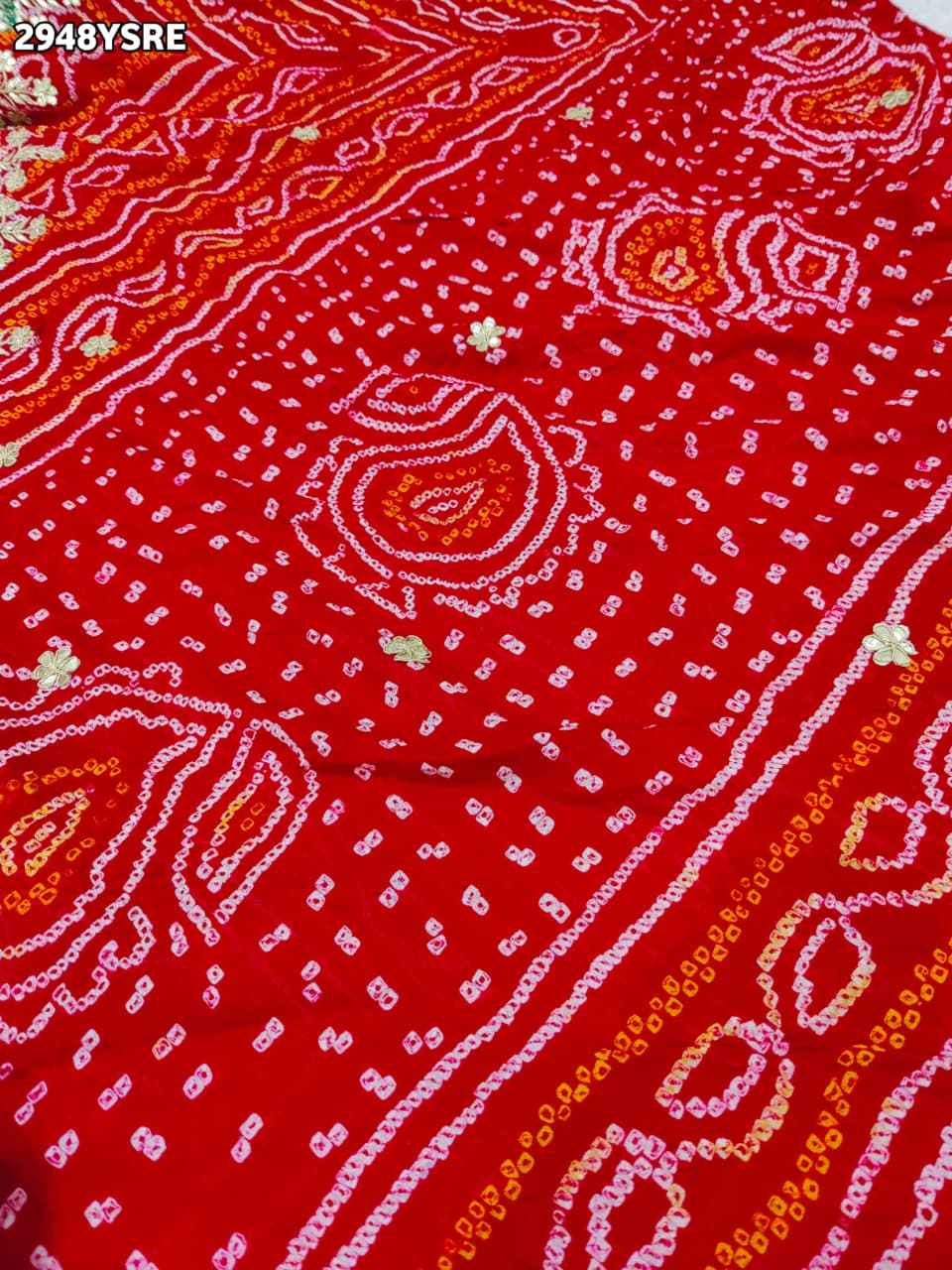 By Bandhani Saree With Wedding wear