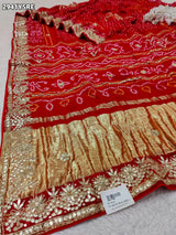 By Bandhani Saree With Wedding Wear