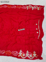 By Bandhani Saree With Wedding wear