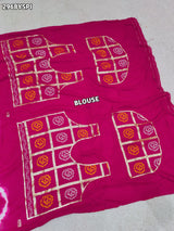 By Bandhani Saree With Festive Wear